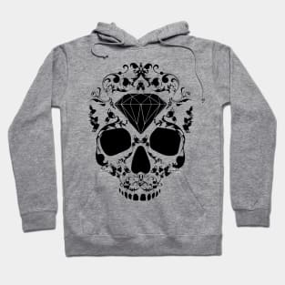 Skull Diamond Black - Skulls Skullhead Diamonds Gift Hoodie